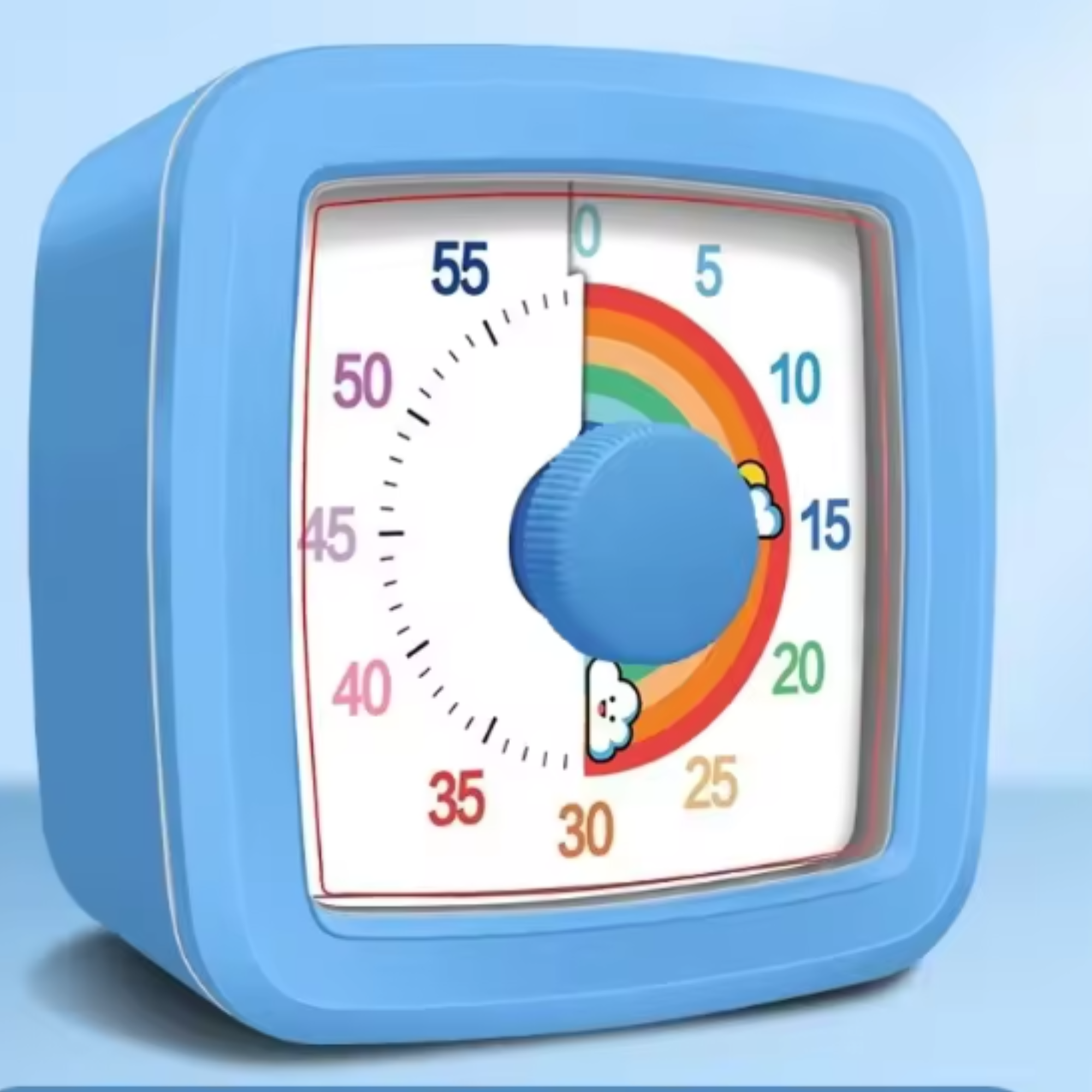 Reloj Temporizador Visual con Luz y Sonido – Cuenta Regresiva de 60 Minutos para Niños